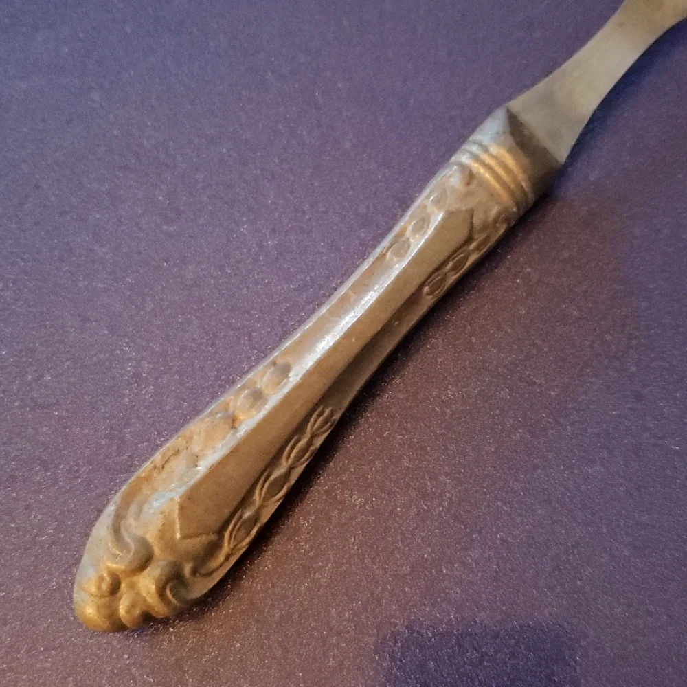 Antique Carroll Knife Co cast aluminum carving fork